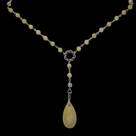 Lemon Jade Y Necklace - Picture 2 of 2